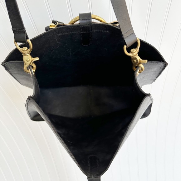 OTAAT/MYERS Collective Ring Tote Black Leather Large - Picture 6 of 8